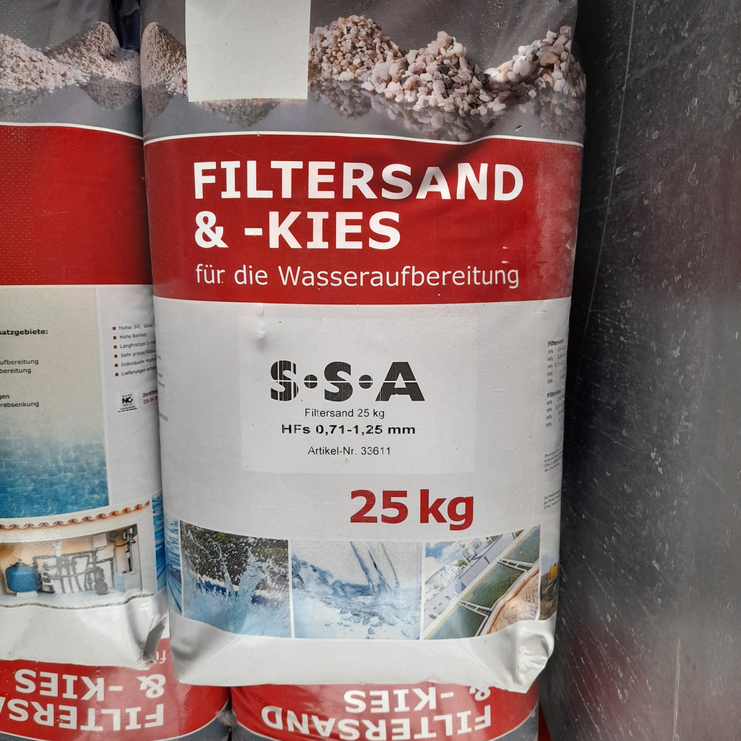 Filtersand 0,7 - 1,3 mm