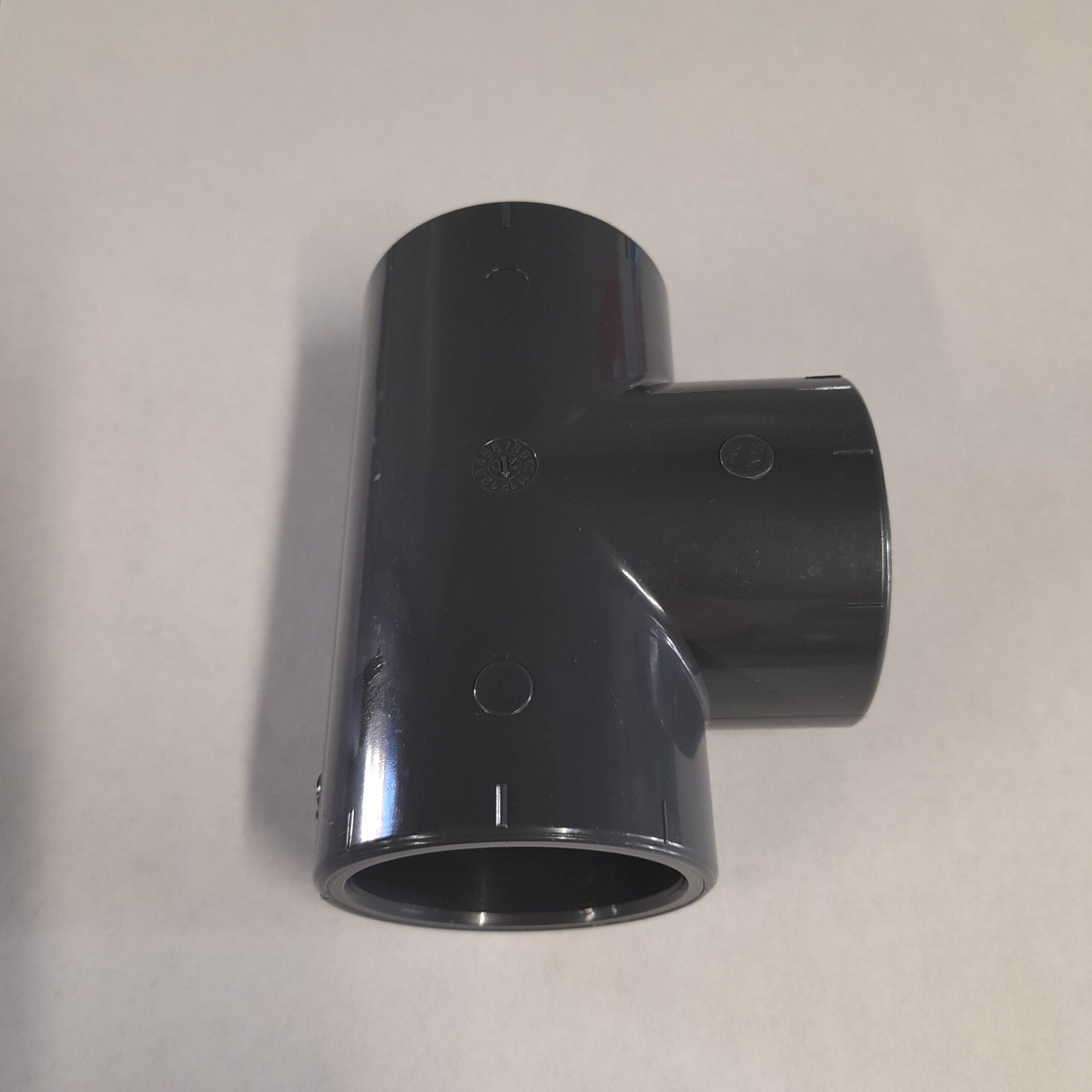 PVC T-Stück 50 mm Grau