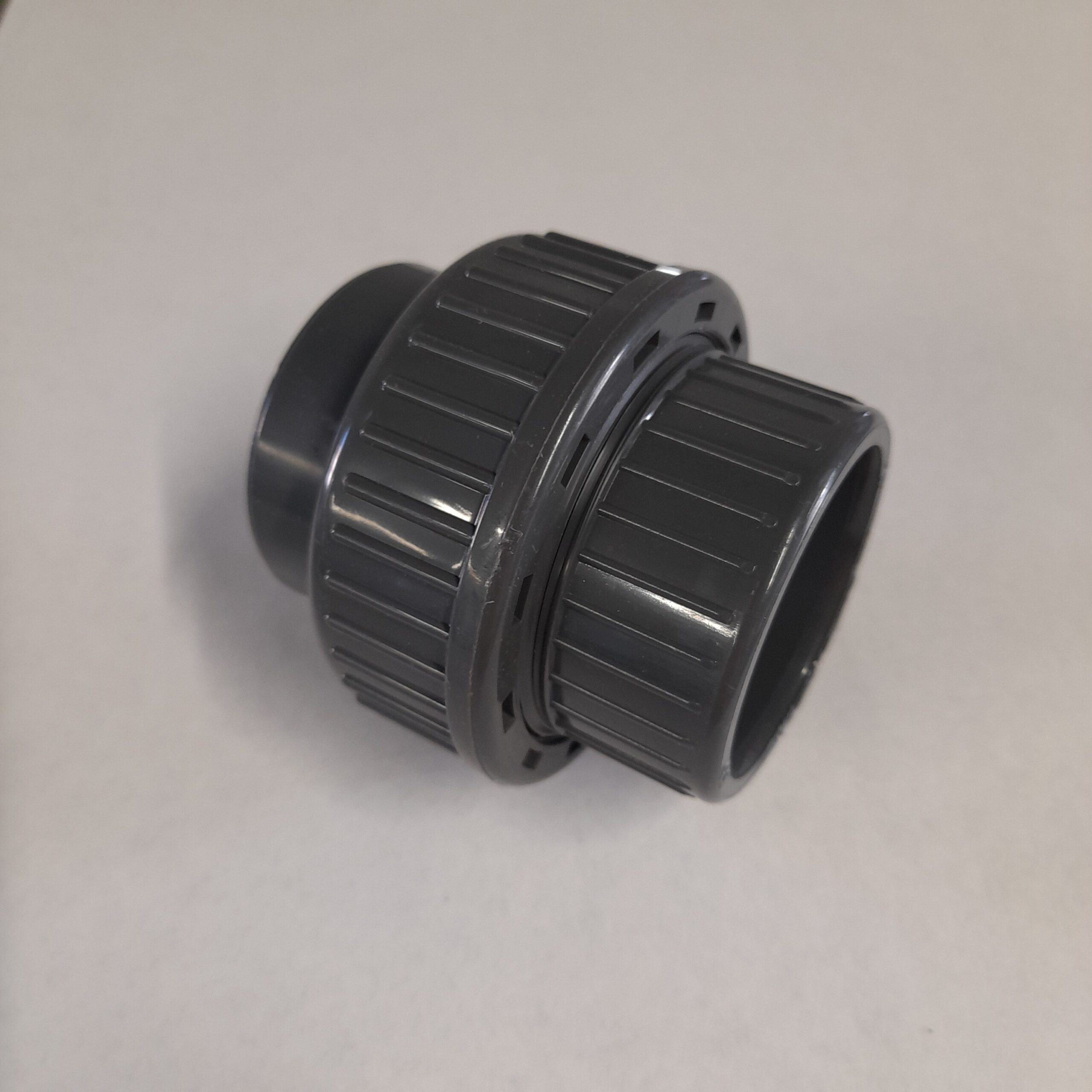 PVC Verschraubung, 50/50 mm, Grau