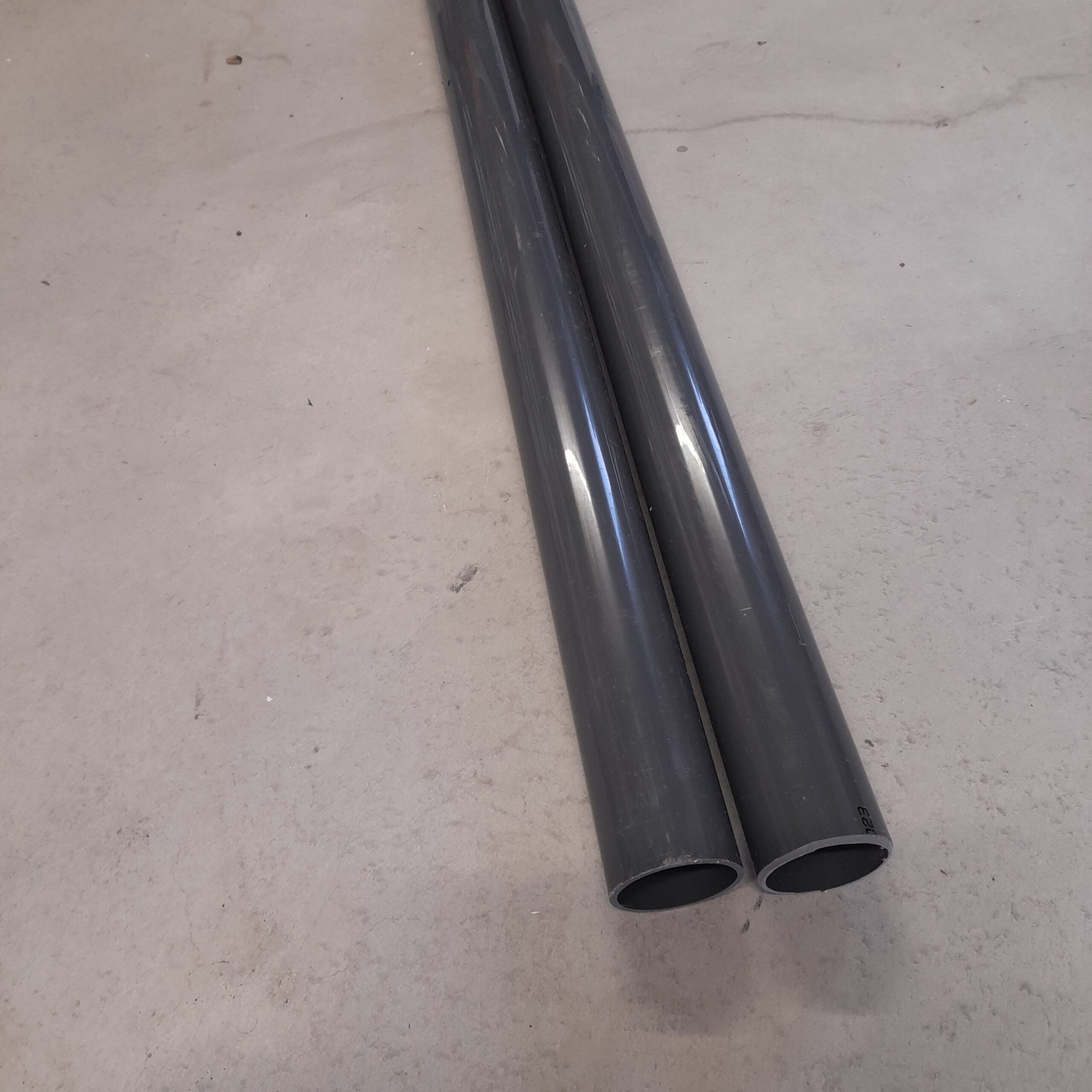 PVC Rohr 50 mm Grau (1 lfm)