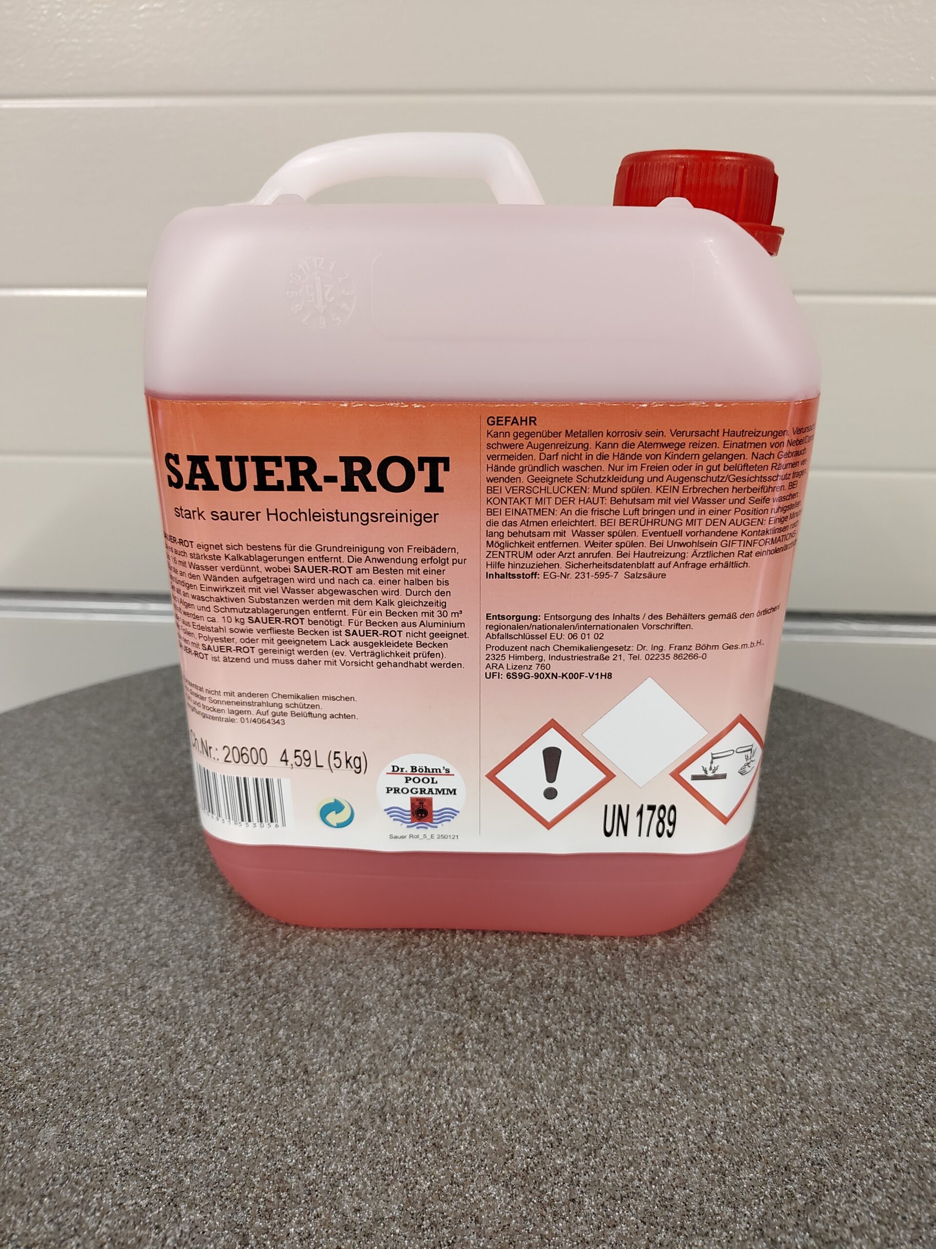 Sauer Rot, 5 Liter