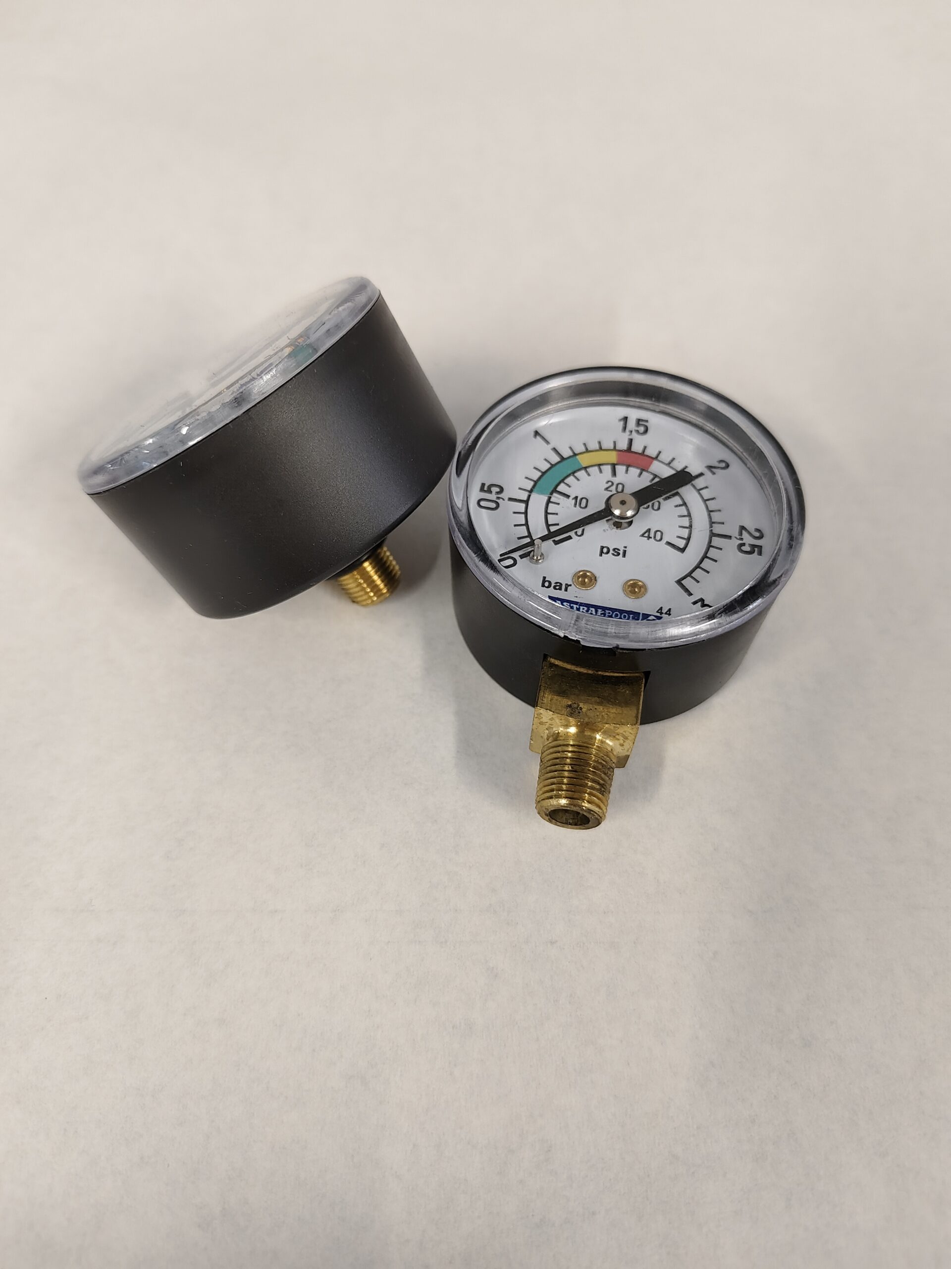 Astral Manometer für Filterkessel, Anschluss Hinten/Unten 1/8"